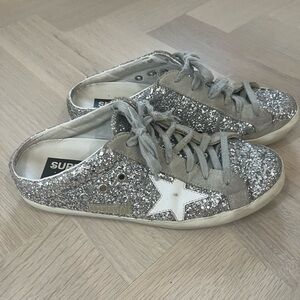 GOLDEN GOOSE
Superstar Sabot Glitter Slide Sneakers size 40/10